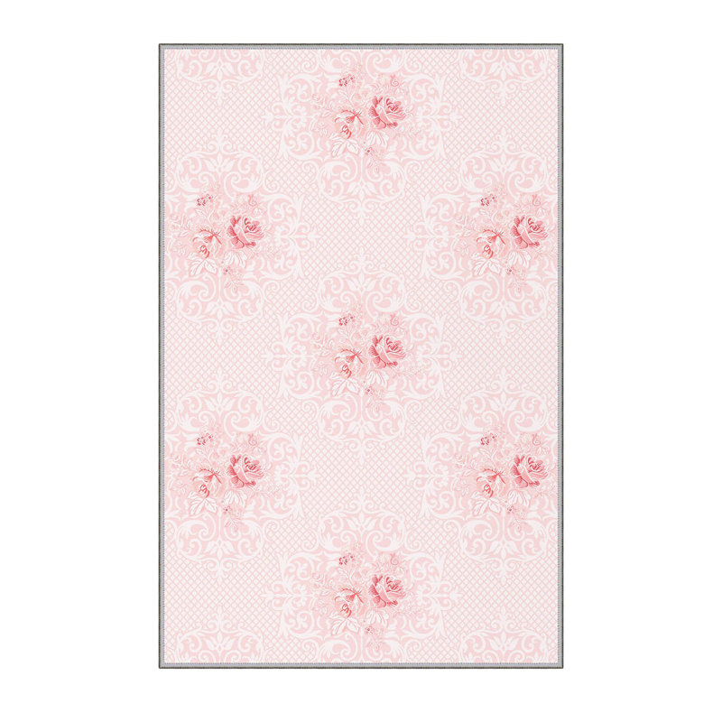 High-Quality 3D Printed Area Rug (2.6 x 4.0 ft), 100% Polyester, 0.3 in Pile Height | Antibacterial, Non-Slip PVC Felt Dot Underside | Machine Washable, Elegant Design for Living Room, Bedroom & Office