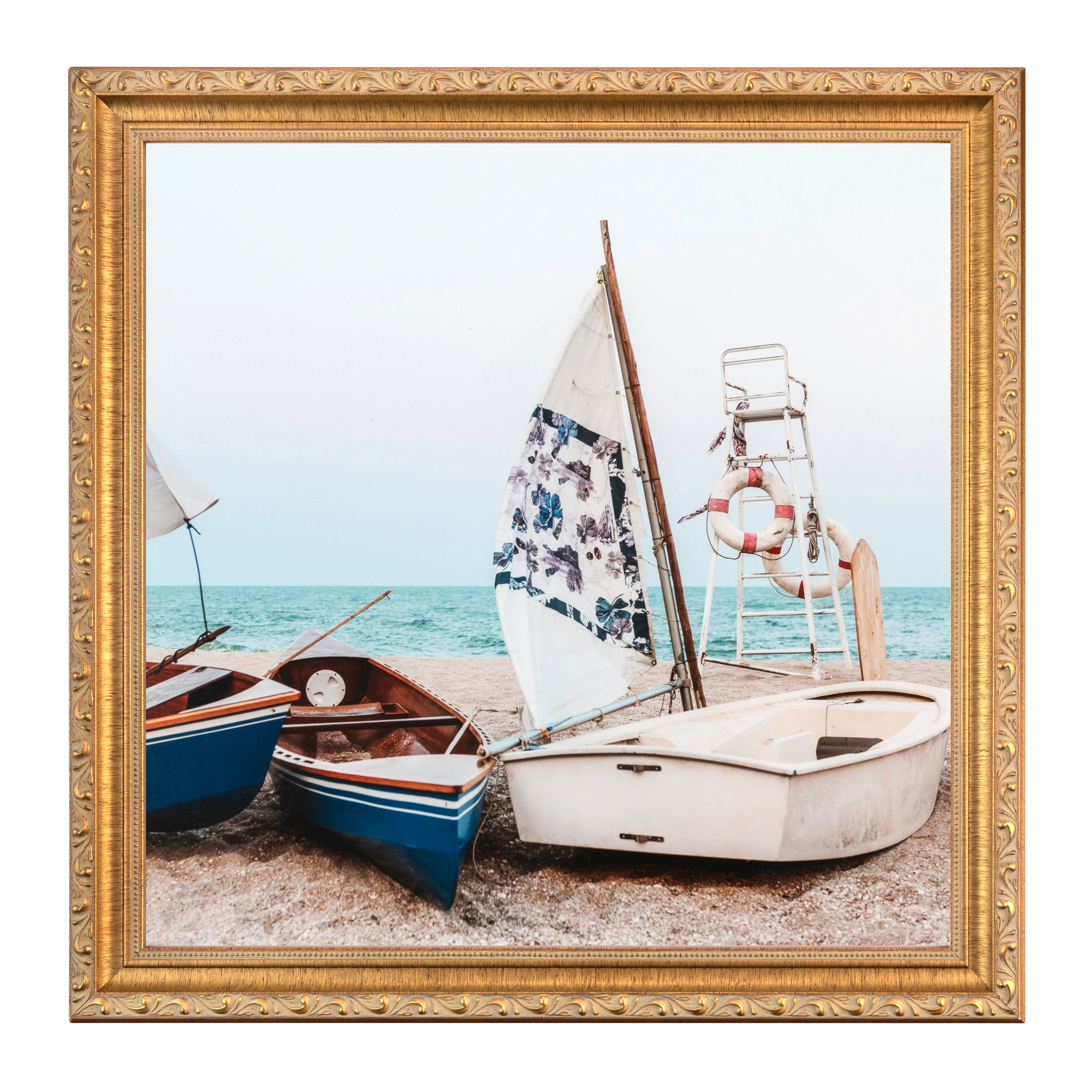 24x36 Ophelia & Co. Baptiste Gold With Beads Picture Frame & Reviews | Wayfair