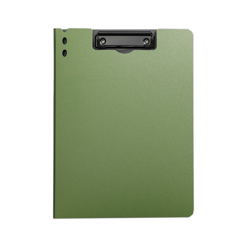 Plastique, dossier, dossier, fournitures de bureau, tableau d'écriture épaissi, Green