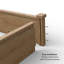Boîte à fleurs modulaire en bois surélevée de 4 pi 4 po - 12 po de profondeur