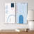 Toile avec cadre blanc
