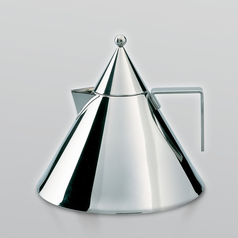 Alessi 2L Stainless Steel Stovetop Tea Kettle