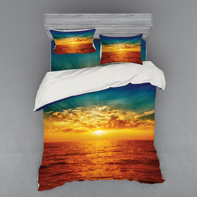 Ensemble de housse de couette ocean, Housse de couette grand + 3 pièces supplémentair