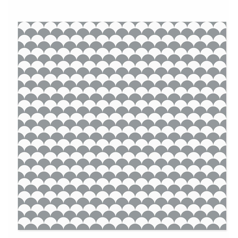 Abstract Gray Pattern I Modern Unframed Art Print