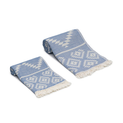 Aztec Turkish Cotton Bath and Hand Towels