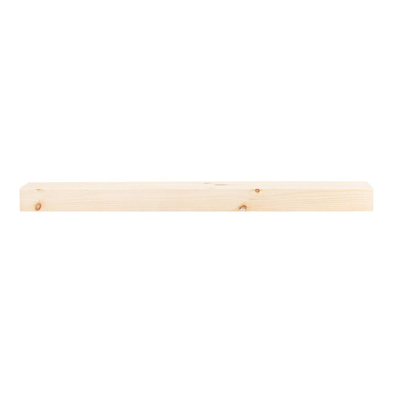 Rustic Wood Mantel Shelf - Handcrafted and Milled in The USA, 72" Length, Unfinish, 4"