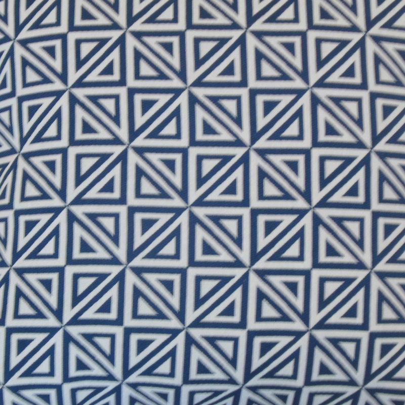 Coussin décoratif géométrique Inaya, Hauteur (18 po) x largeur (18 po), Marina