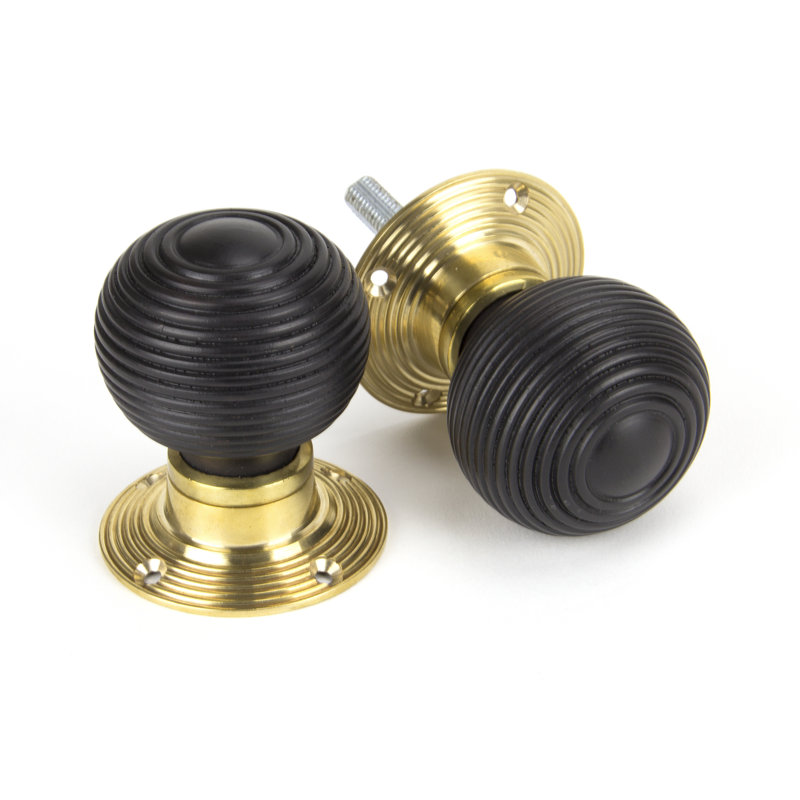 PB Cottage Mortice/Rim Knob Set - Small, Ebony
