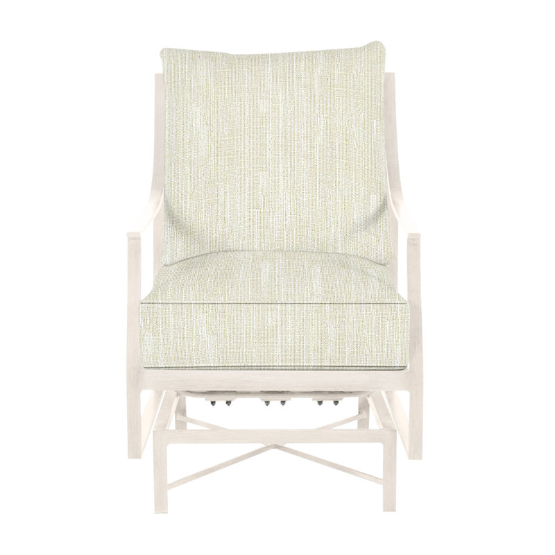Monaco Patio Chair with Cushions, Welt, Rollo Cream InsideOut® Linen, Slate Gray