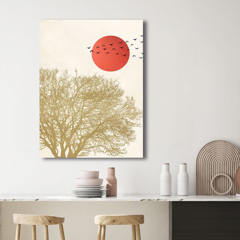Nordic Migrant Birds II by Sayaka Miko - Wrapped Canvas Print, 100cm H x 70cm W x 4cm D