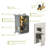 Shower System With Waterfall Tub Spout,12 Inch Ceiling Mount Square Shower System With Rough-In Valve-122404535