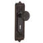 Egg & Dart Plate with Decorative Keyhole and Deco Door Knob-470117897-470116851