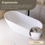 67'' Acrylic Freestanding Soaking Bathtub In Glossy White
