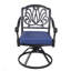 Ensemble de salle à manger rond en aluminium pour 4 personnes avec coussins 48,03 po-1267296291