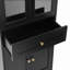 Tall Bathroom Storage Cabinet, Cabinet With Four Doors And Drawers, Adjustable Shelf, MDF Board