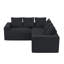 4 Seater Corner Sofa 2.15m Corduroy Sofa-136277457