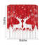 Rideau de douche 70,87 "x 70,87" avec motif renne et flocon de neige