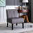 Set of 2 Mid-Century  Accent Chairs with Minimalist Design, Velvet Upholstery, Solid Wood Legs-339185127