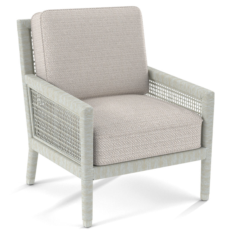 Fauteuil Harper de 28 po de largeur, Bisque, Performance texturée blanche; 0865-91