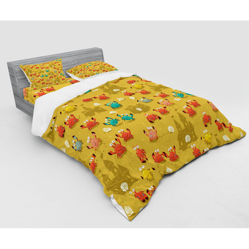 Ensemble de housse de couette en microfibre pâle / café, Housse de couette grand + 3 pièces supplémentair