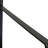8" Set Of Two Black Metal Wall Mounted Shelf Brackets