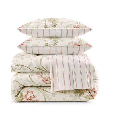 Waverly Stonington 4-Piece 100% Cotton Comforter Set