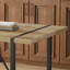 Ensemble table et chaises, table rectangulaire avec 6 chaises d'appoint rembourrées