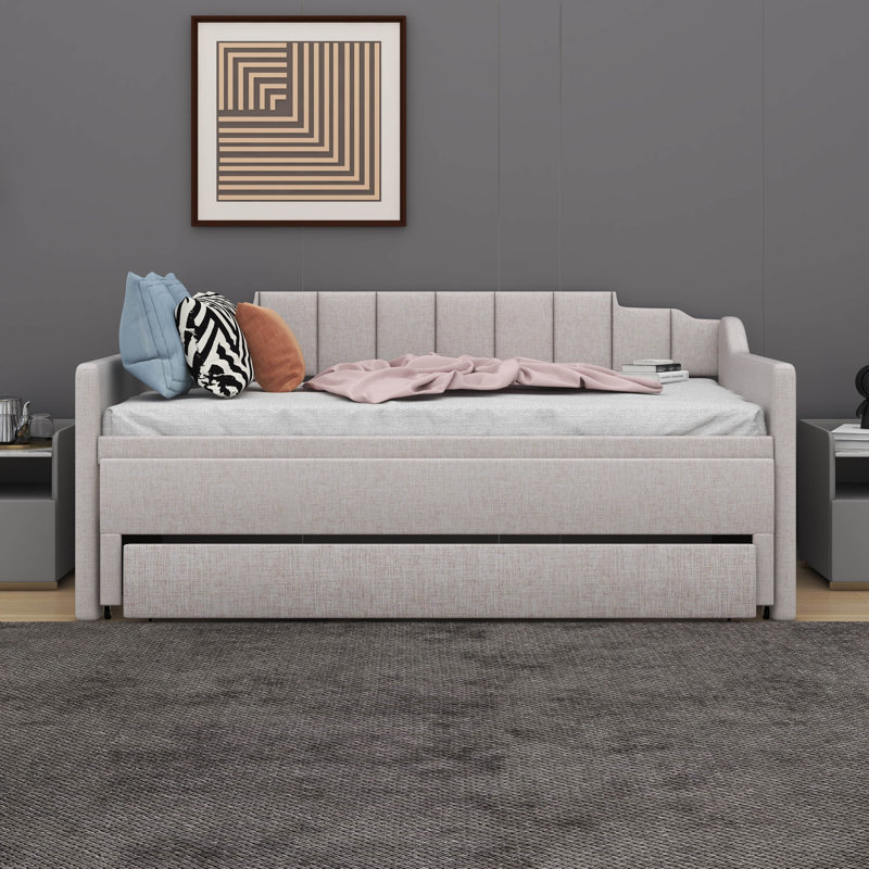 Vesselinka Upholstered Daybed, Beige