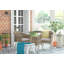 2 - Person Patio Dining Set Umbrella Hole Included Round Table with Cushions Included