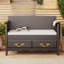 Banc à chaussures avec coussin amovible, banc d'entrée avec rangement caché, banc de chambre-1921352460