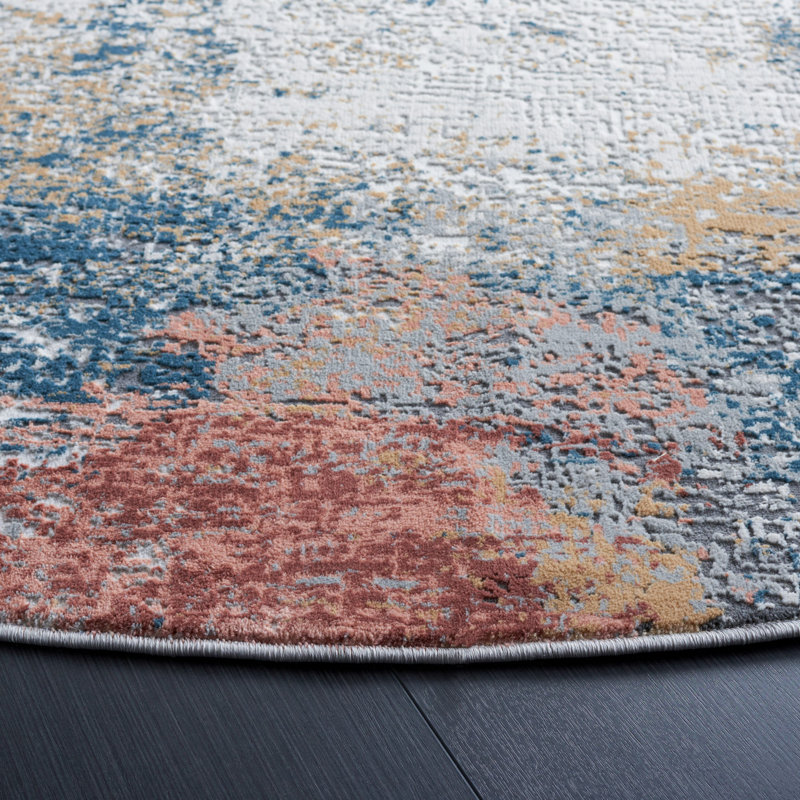 Invista Performance Abstract Rug, Round 6'7"