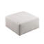 Chenille beige, prête à l'emploi, taille carrée 29,92 po, convient aux petits espaces de vie, fonctionne comme siège de rechange ou tabouret de pieds, cote d'utilisation moyenne en chenille, pas d'assemblage nécessaire, 16,73 po de hauteur, doux