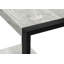 Table d'appoint, côté, bout, table de chevet, lampe, salon, chambre à coucher, stratifié gris, métal noir, industriel-795455782
