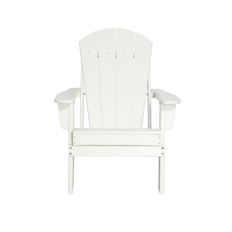 Chaise Adirondack d'extérieur à trois pieds, Blanc