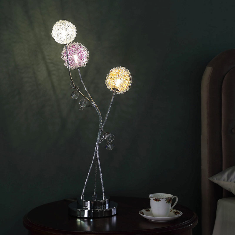 Lampe de table 28 po en aluminium à DEL 28 po