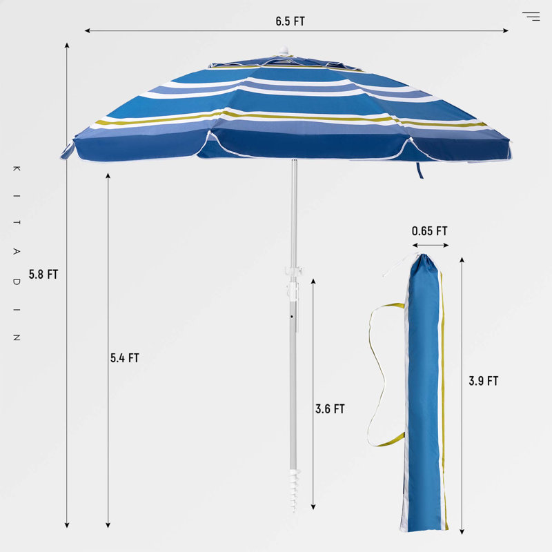 Parasol de plage 78 po Macfarlane