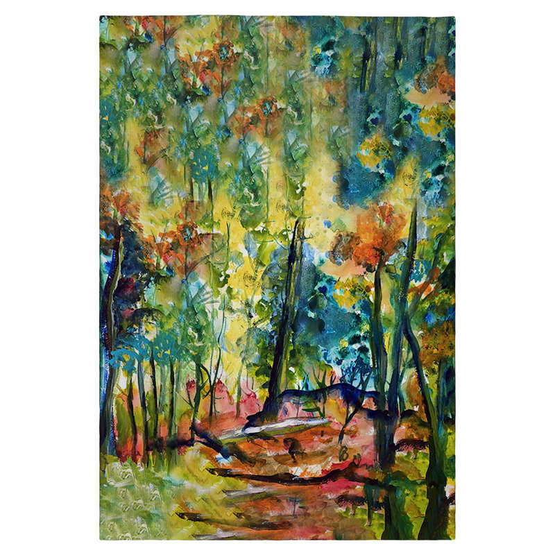 Serviette d'invité forêt d'automne