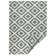 Malta flat-weave rug in green/cream