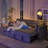 92.5" W Corduroy Upholstered Reversible Sleeper Sofa and Chaise with Storage-501710789