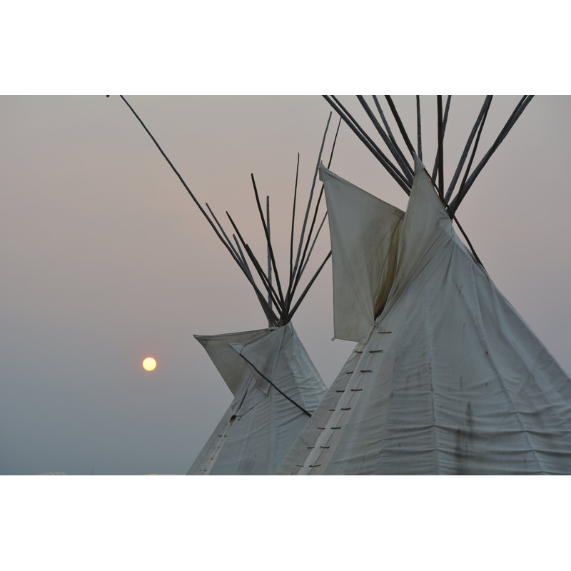 Native American Tipi's by Daylyn_mach306 - Wrapped Canvas Print, 51cm H x 76cm W