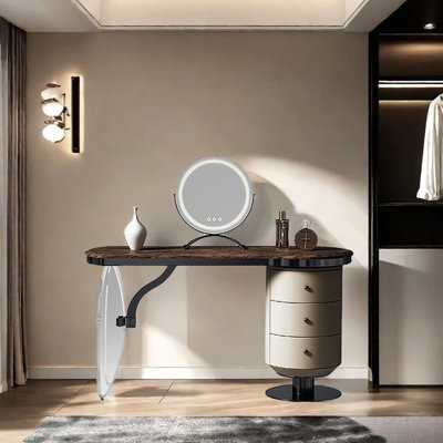 Premium Light Luxury Walnut Wood Dresser