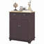 Sideboard With Solid Wood Countertop, Modern Kitchen Storage Cabinet, Coffee Bar Cabinet With 2 Drawers, Doors And Adjustable Shelf-1284004563