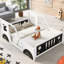Lit plateforme classique avec roulettes en forme de voiture-381872719