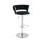 Andraya Swivel Upholstered Adjustable Height Counter Stool with Metal Frame-962366003
