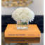 Real Touch Rose Arrangement In Square Glass Vase-1736719607