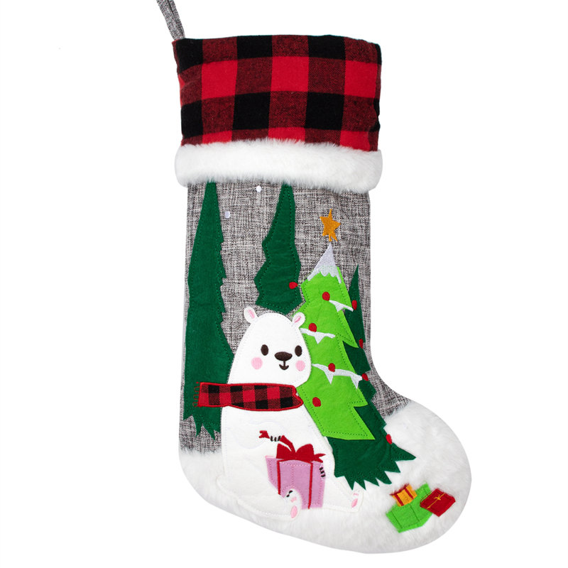 Personnalisation personnalisée avec bas de Noël et script personnalisé, Oui