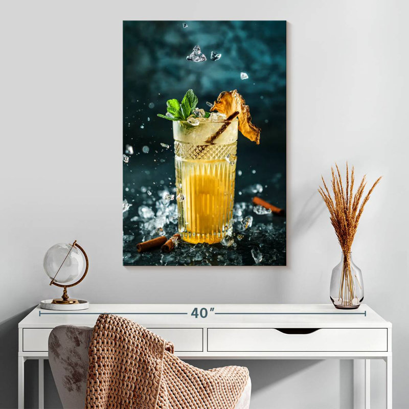 Yarlin, cocktail d'ananas, H 30 po x l 20 po