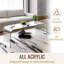 Table basse moderne en cascade en acrylique