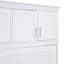 Grand lit escamotable mural avec armoires supérieures, blanc-1275733349