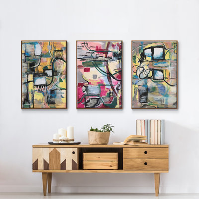 «Memory Screen I», reproduction sur toile 3 pièces